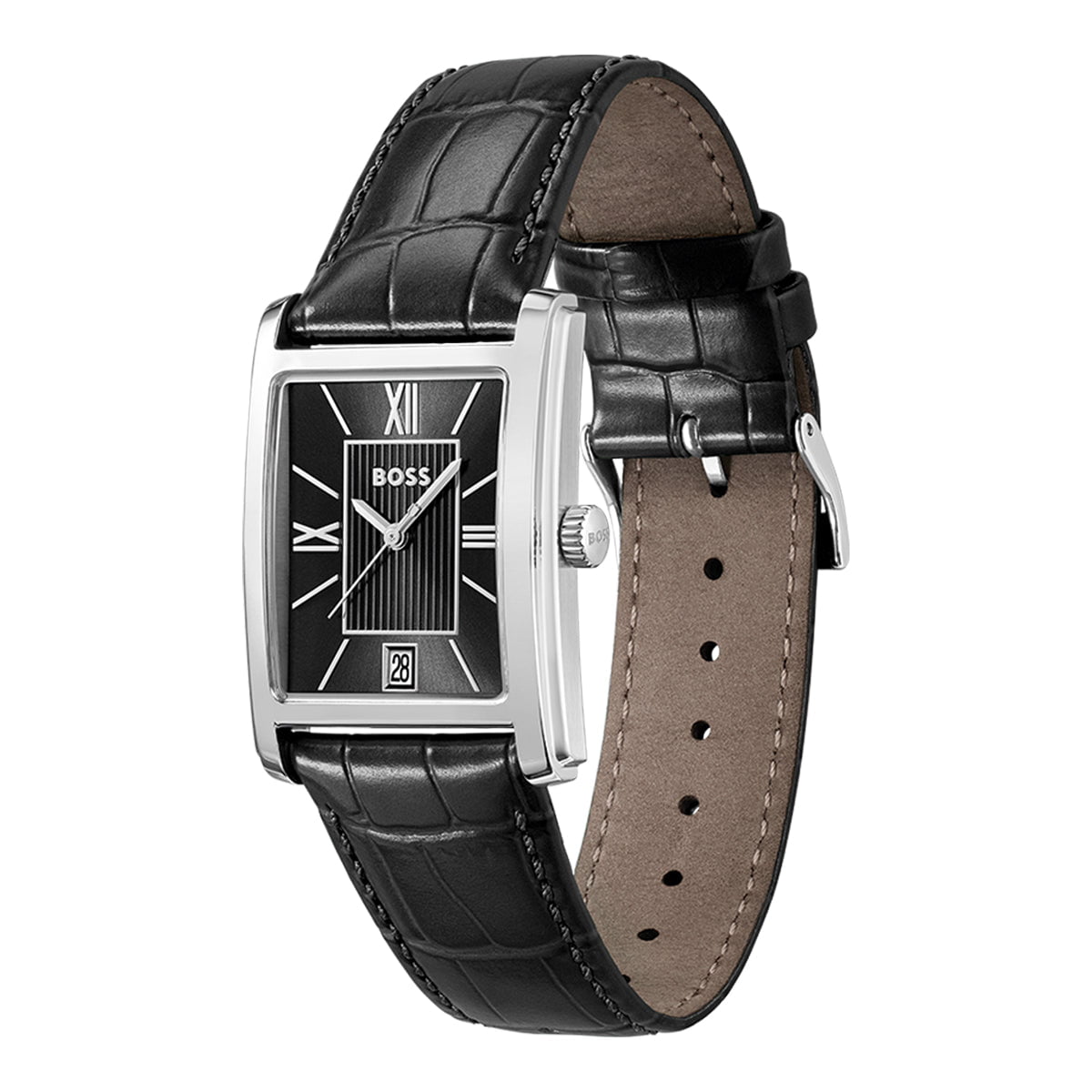 BOSS Men's Principle Dress Watch in Black Leather 1514277