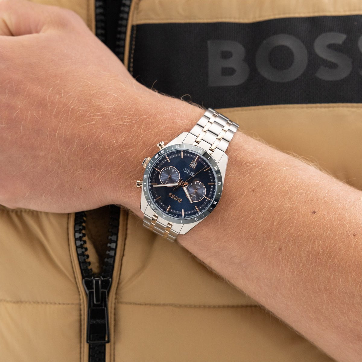 BOSS Men's Tourmaster Chronograph Steel Watch 1514288