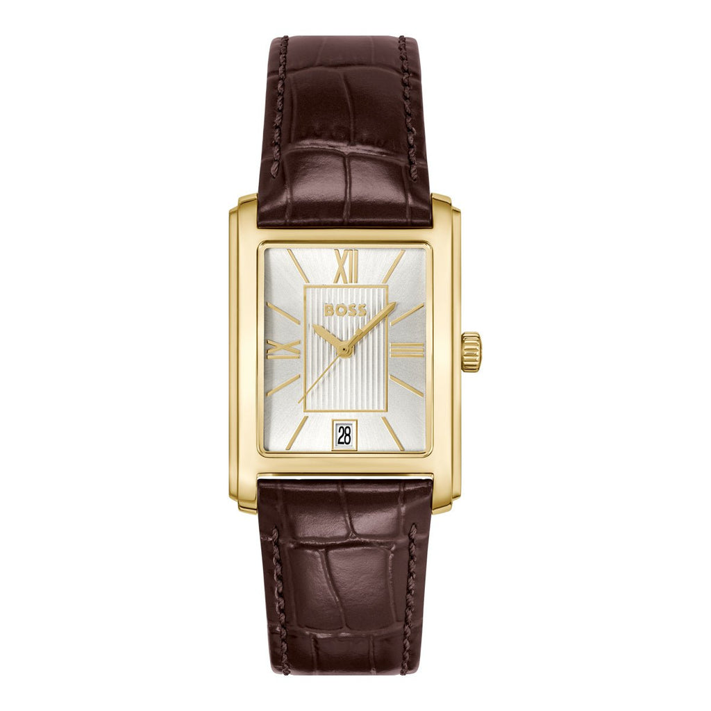 BOSS Men's Principle Dress Watch in Brown Leather 1514300