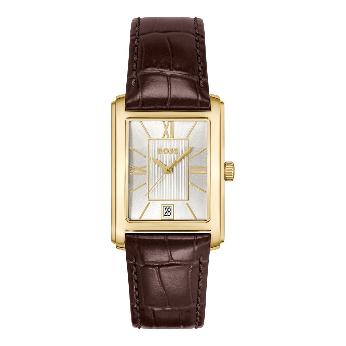 BOSS Men's Principle Dress Watch in Brown Leather 1514300