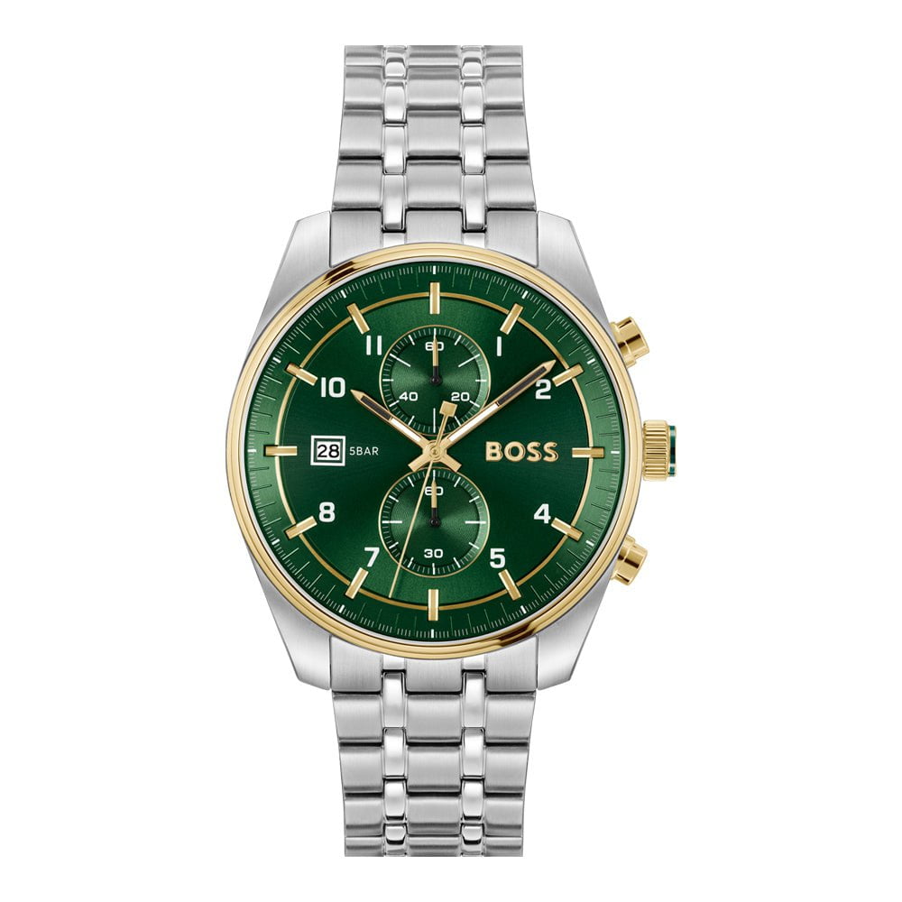 BOSS Men's Skytraveller Chronograph Steel Watch 1514195