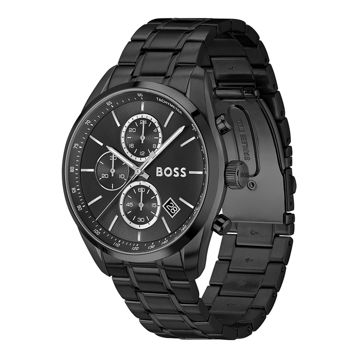 BOSS Men's Grand Prix 44 Chronograph Steel Watch 1514298