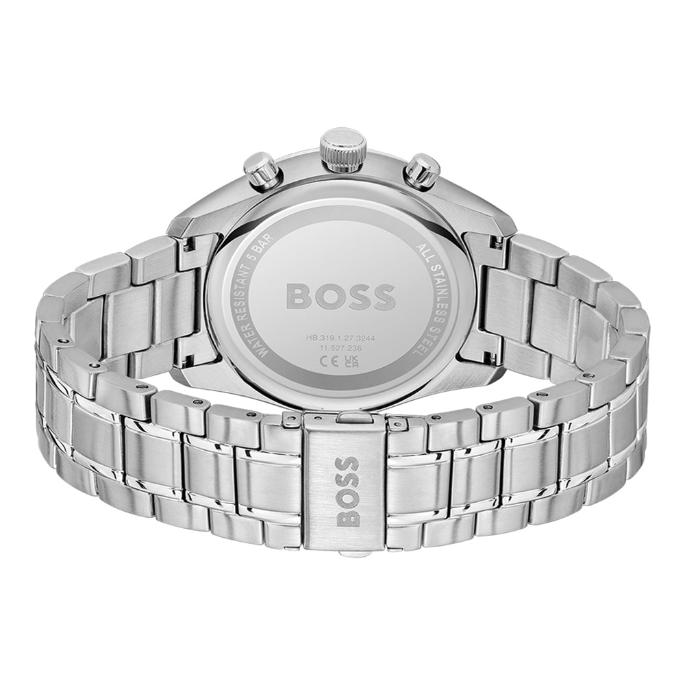 BOSS Men's Grand Prix 44 Chronograph Steel Watch 1514226
