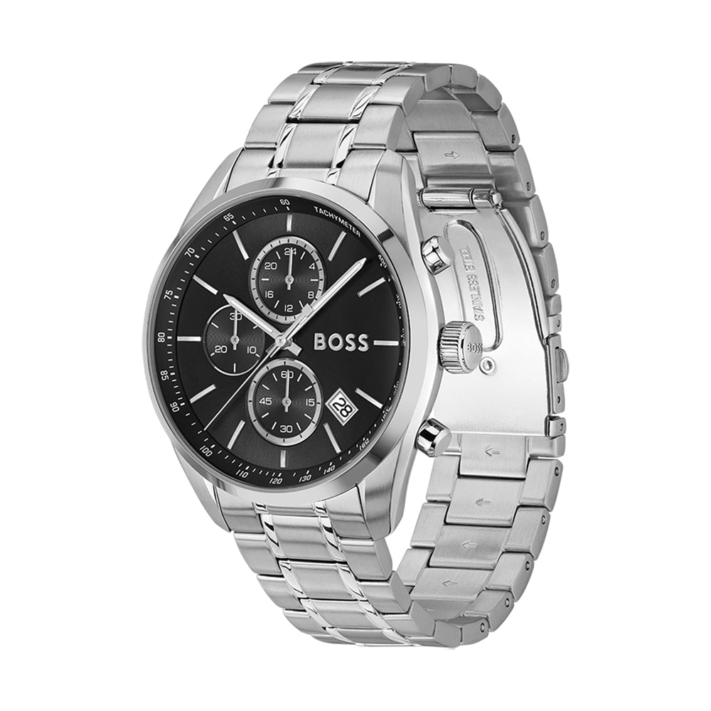 BOSS Men's Grand Prix 44 Chronograph Steel Watch 1514251