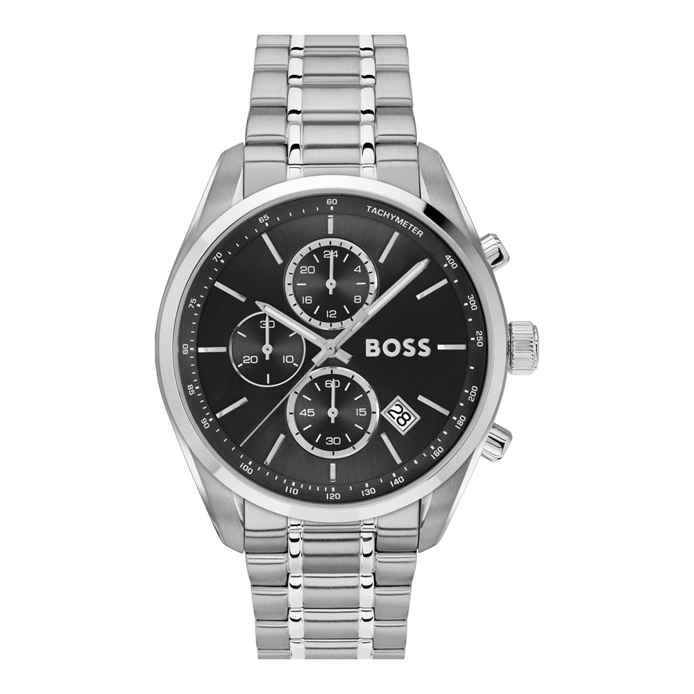 BOSS Men's Grand Prix 44 Chronograph Steel Watch 1514251