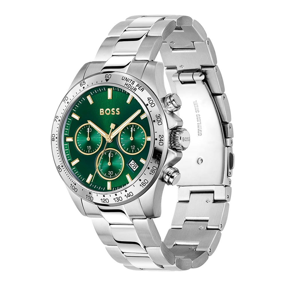 BOSS Men's Hero Chronograph Steel Watch 1514217