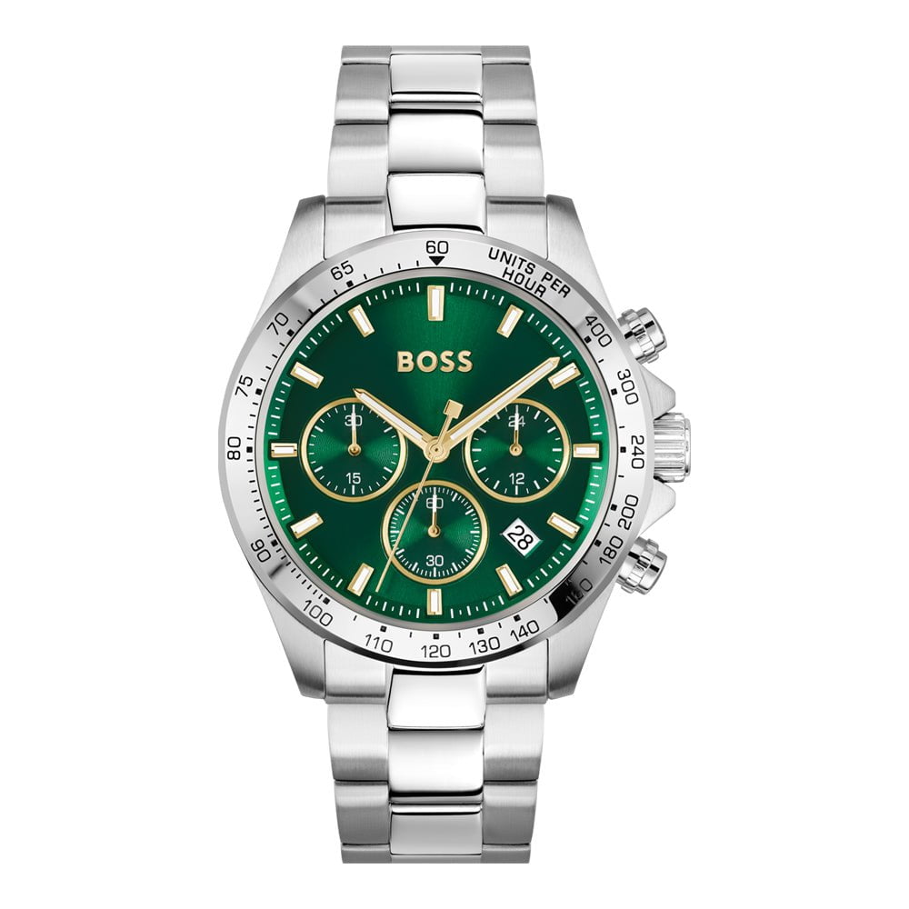 BOSS Men's Hero Chronograph Steel Watch 1514217
