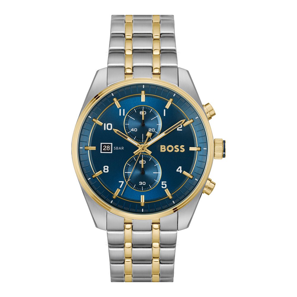 BOSS Men's Skytraveller Chronograph Steel Watch 1514247