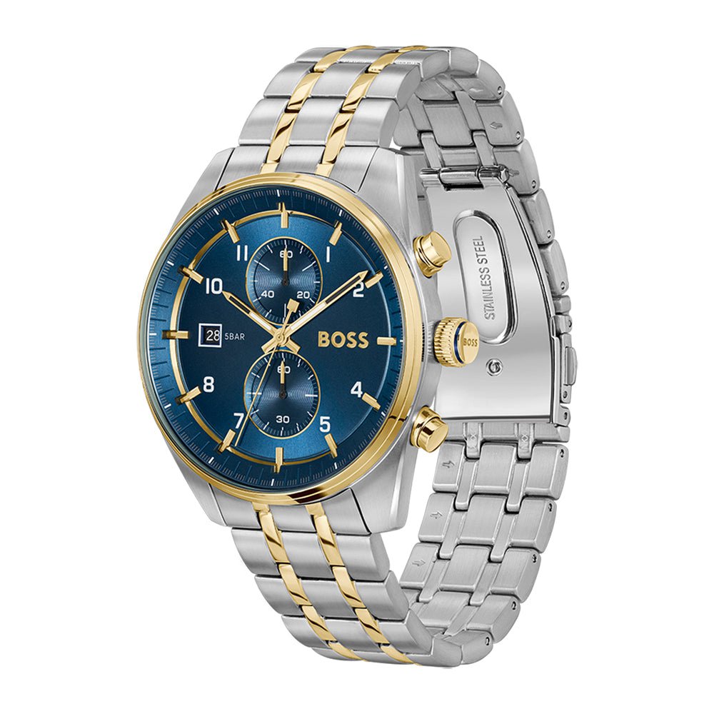 BOSS Men's Skytraveller Chronograph Steel Watch 1514247