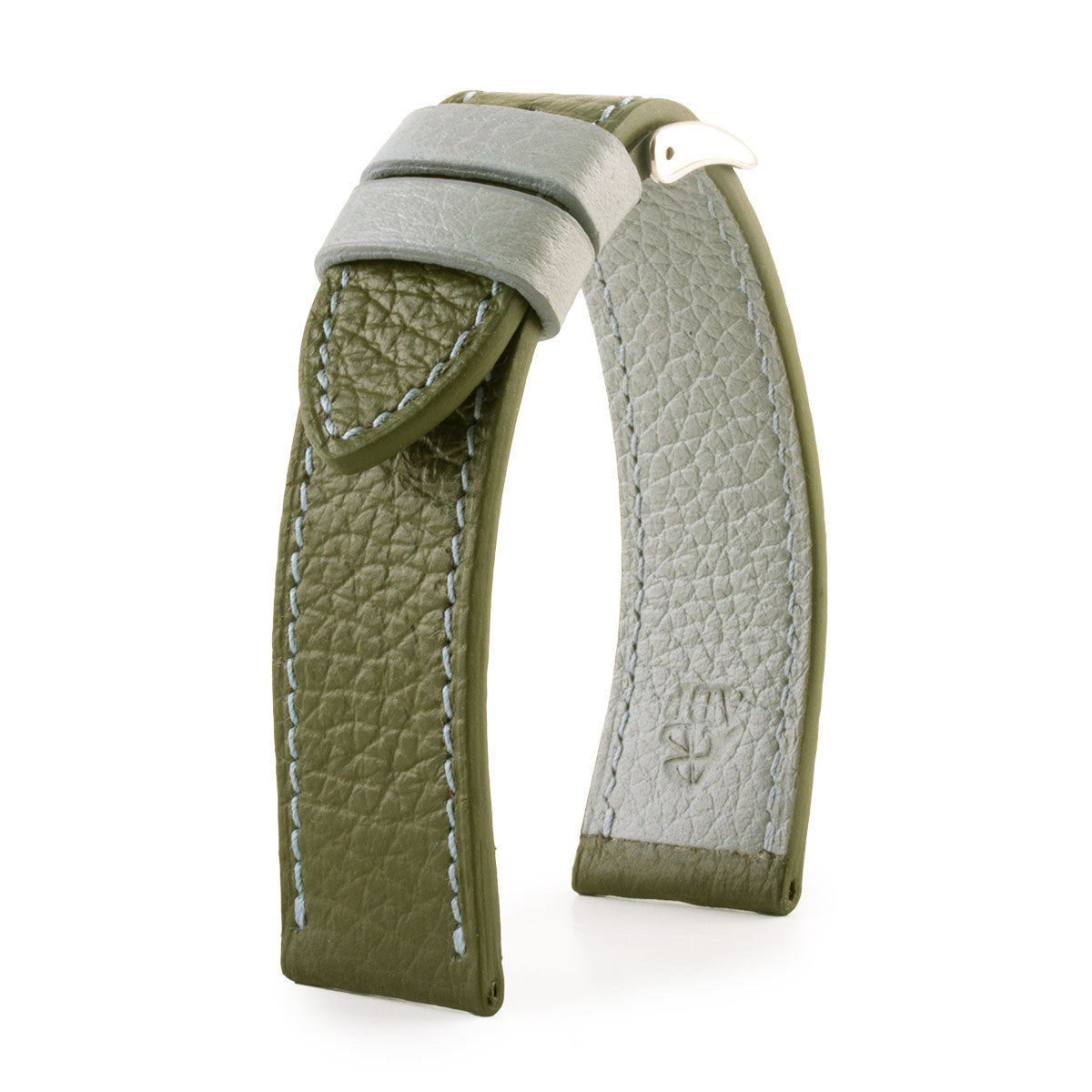 "Holi" Leather Watch Strap - Buffalo (Black, Blue, Khaki, Brown, Pink)
