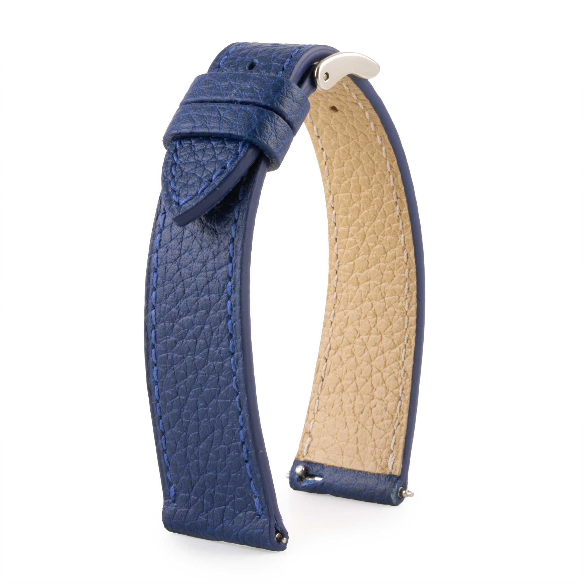 Leather watch strap - Buffalo (black, blue, green, brown, khaki...)