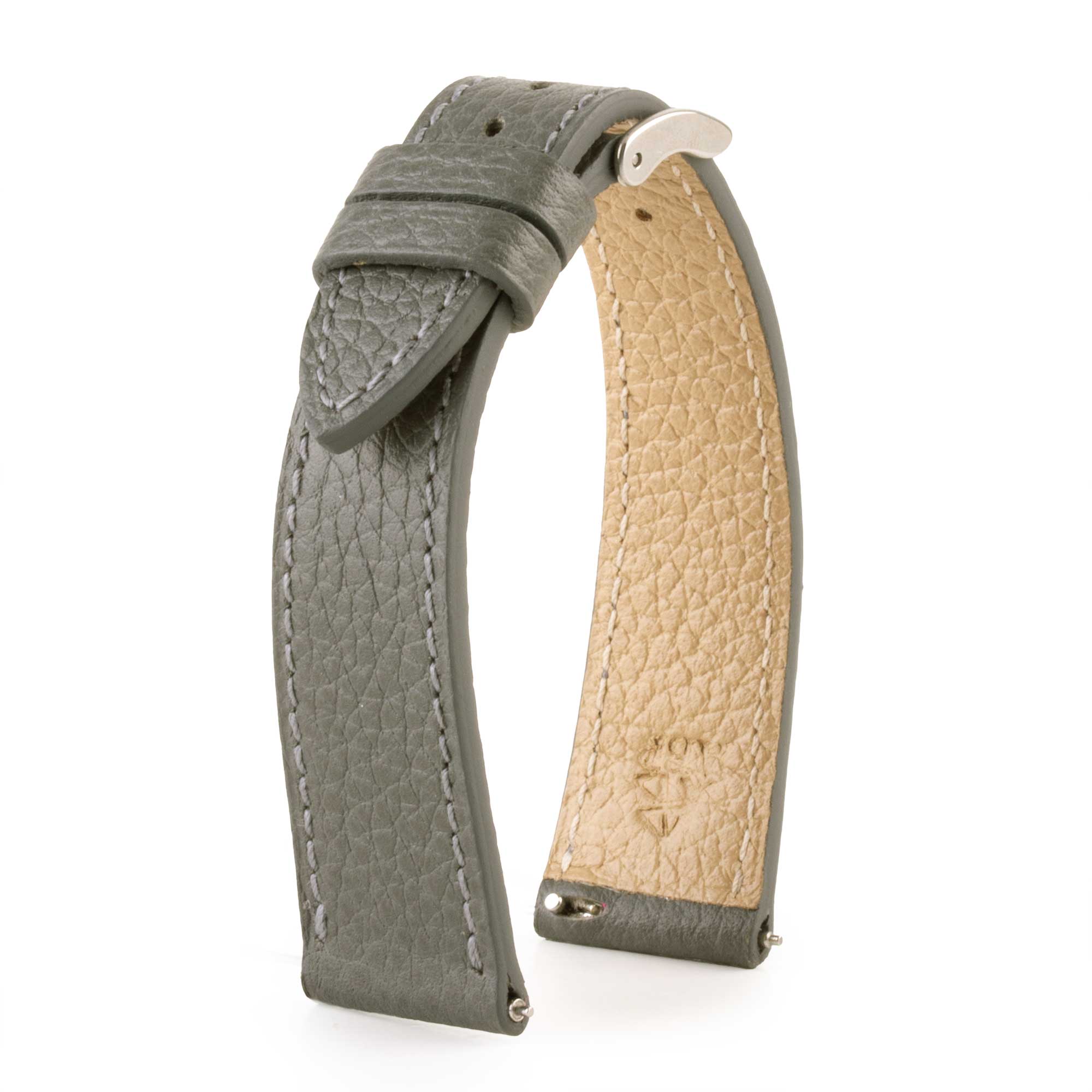 Leather watch strap - Buffalo (black, blue, green, brown, khaki...)