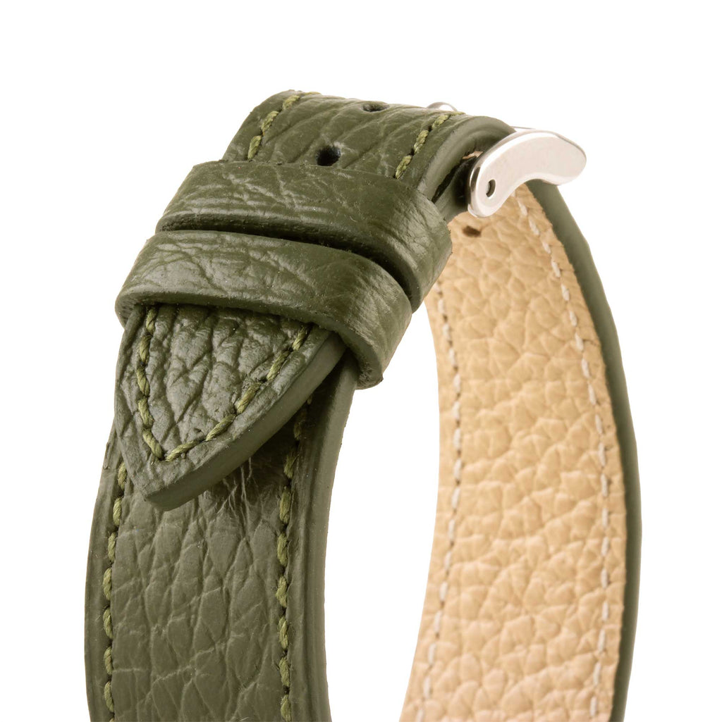 Bracelet-montre en cuir - Buffle (noir, bleu, vert, marron, kaki...)