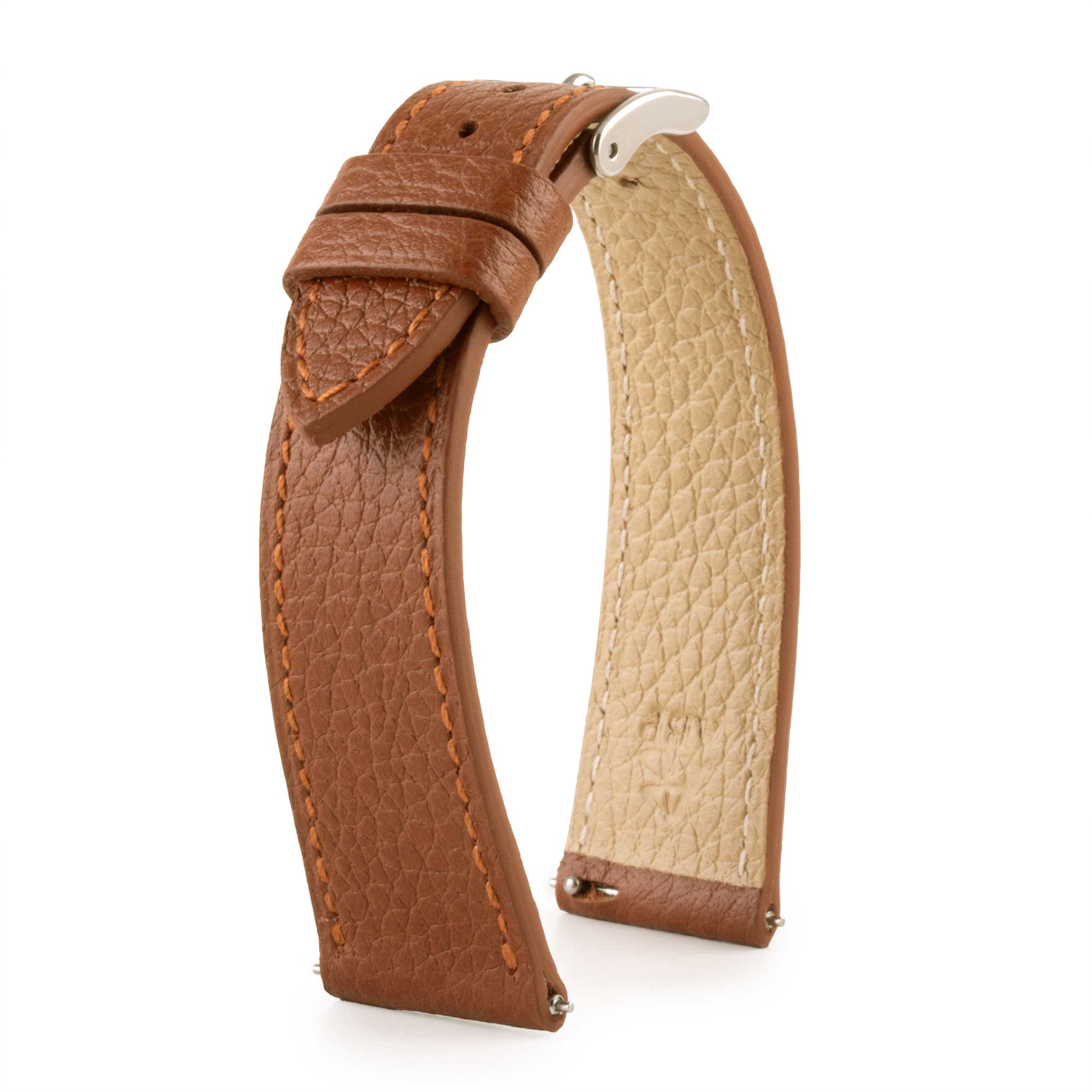 Leather watch strap - Buffalo (black, blue, green, brown, khaki...)