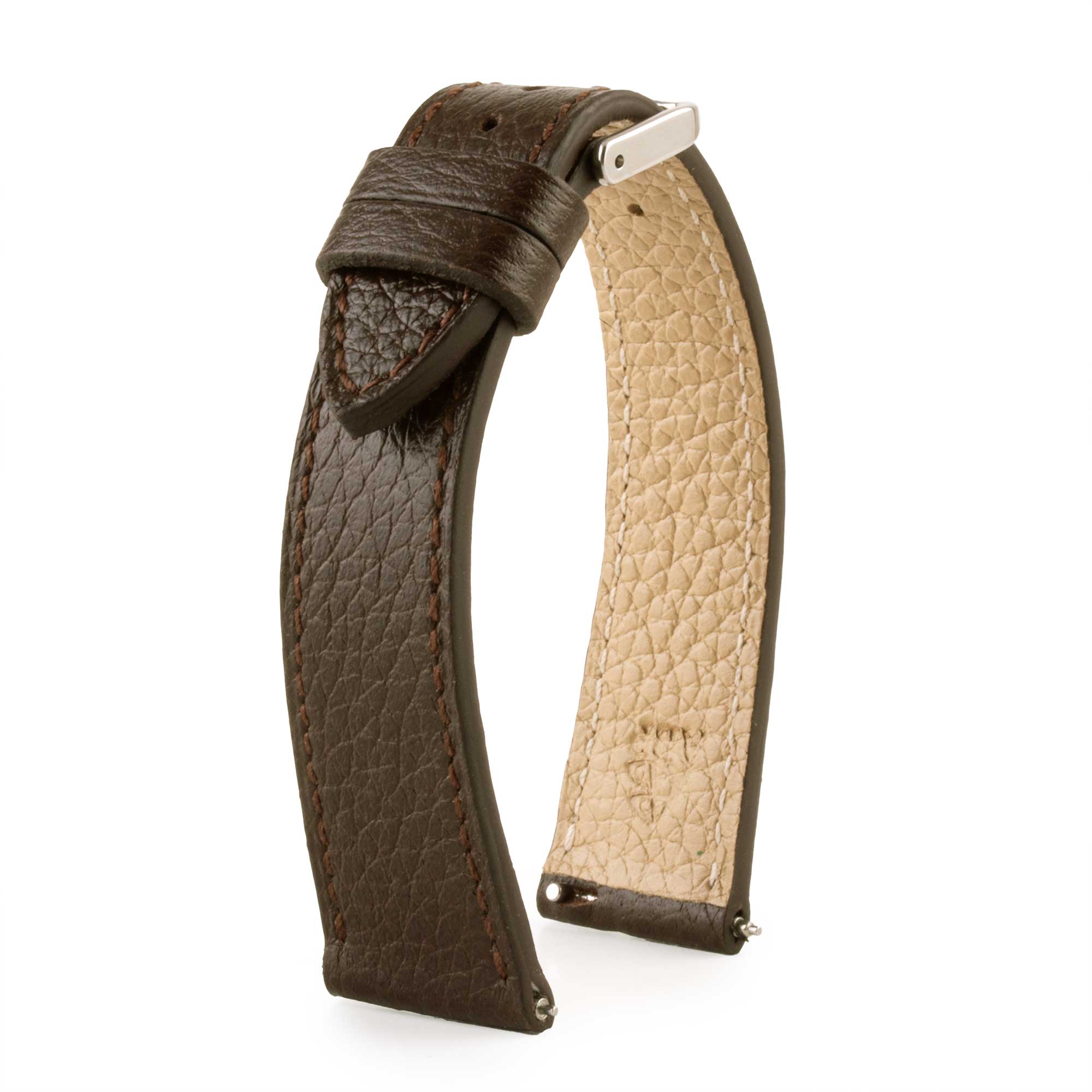 Leather watch strap - Buffalo (black, blue, green, brown, khaki...)