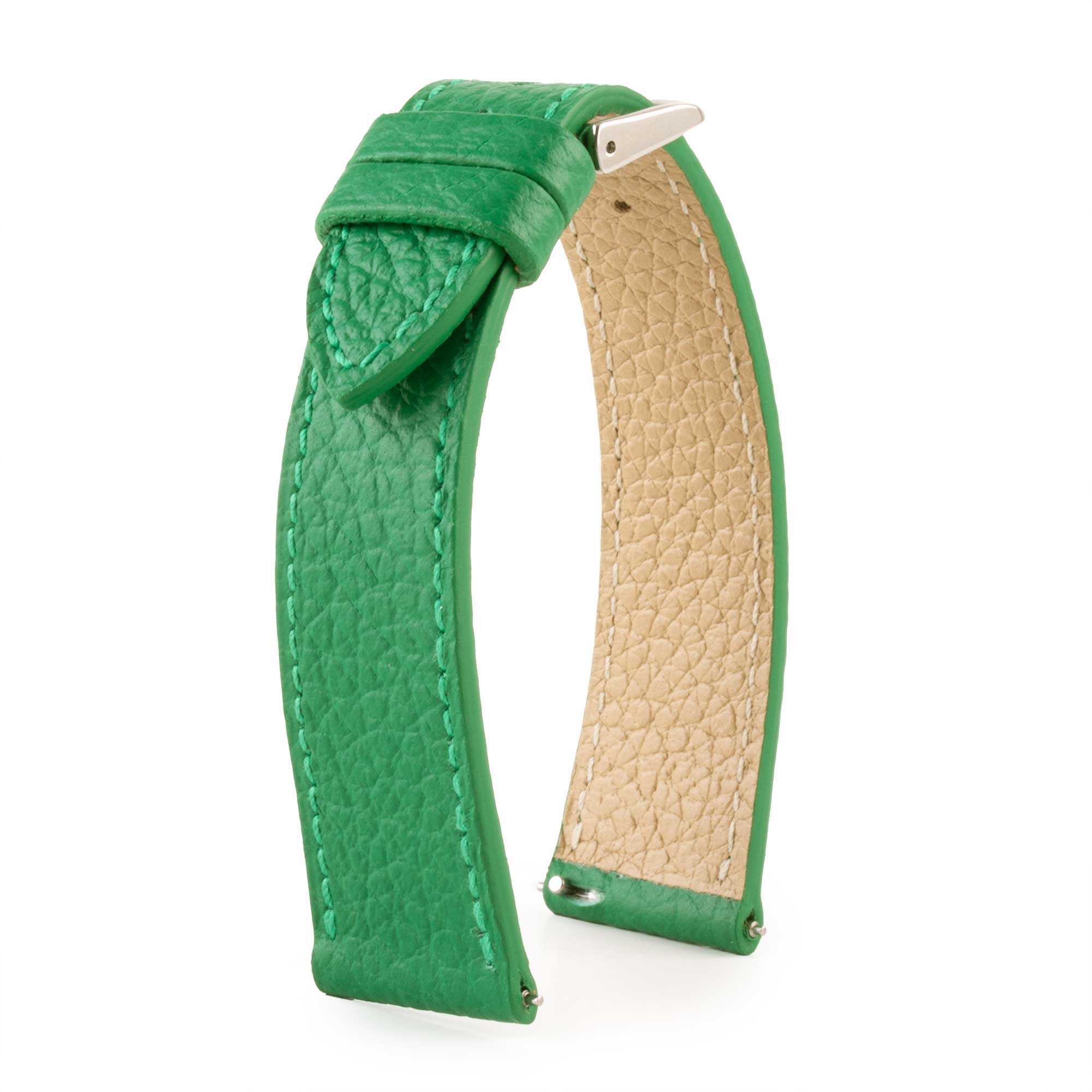 Leather watch strap - Buffalo (black, blue, green, brown, khaki...)