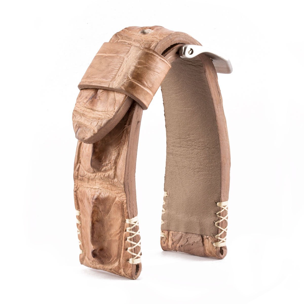 U-Boat - Bracelet-montre cuir - Alligator corné (noir, gris, marron, bleu, vert...)