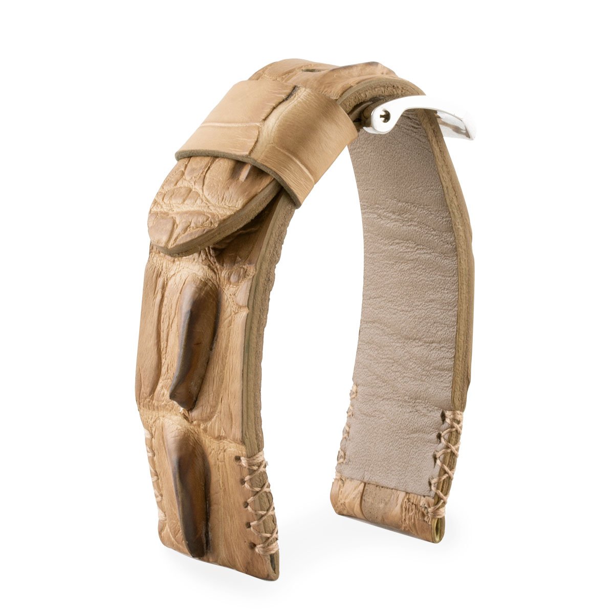 U-Boat - Bracelet-montre cuir - Alligator corné (noir, gris, marron, bleu, vert...)