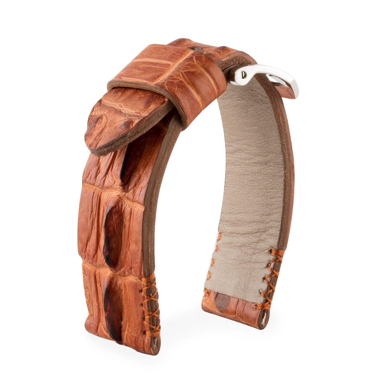 U-Boat - Bracelet-montre cuir - Alligator corné (noir, gris, marron, bleu, vert...)