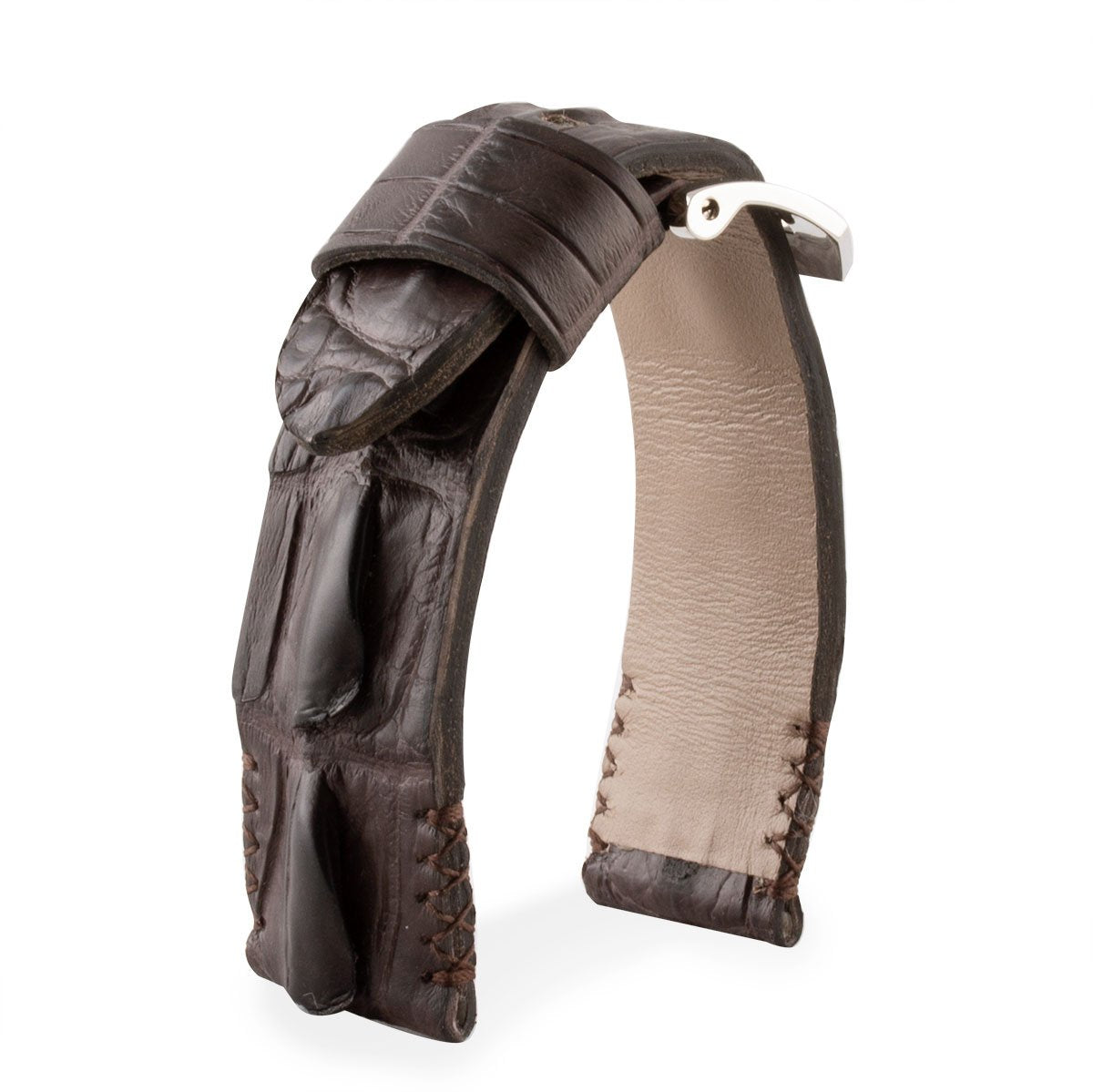 U-Boat - Bracelet-montre cuir - Alligator corné (noir, gris, marron, bleu, vert...)