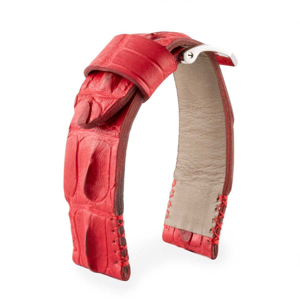 U-Boat - Bracelet-montre cuir - Alligator corné (noir, gris, marron, bleu, vert...)