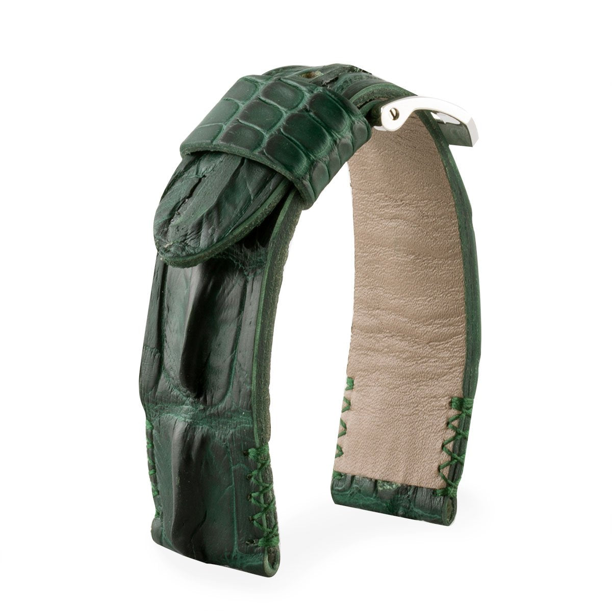 U-Boat - Bracelet-montre cuir - Alligator corné (noir, gris, marron, bleu, vert...)