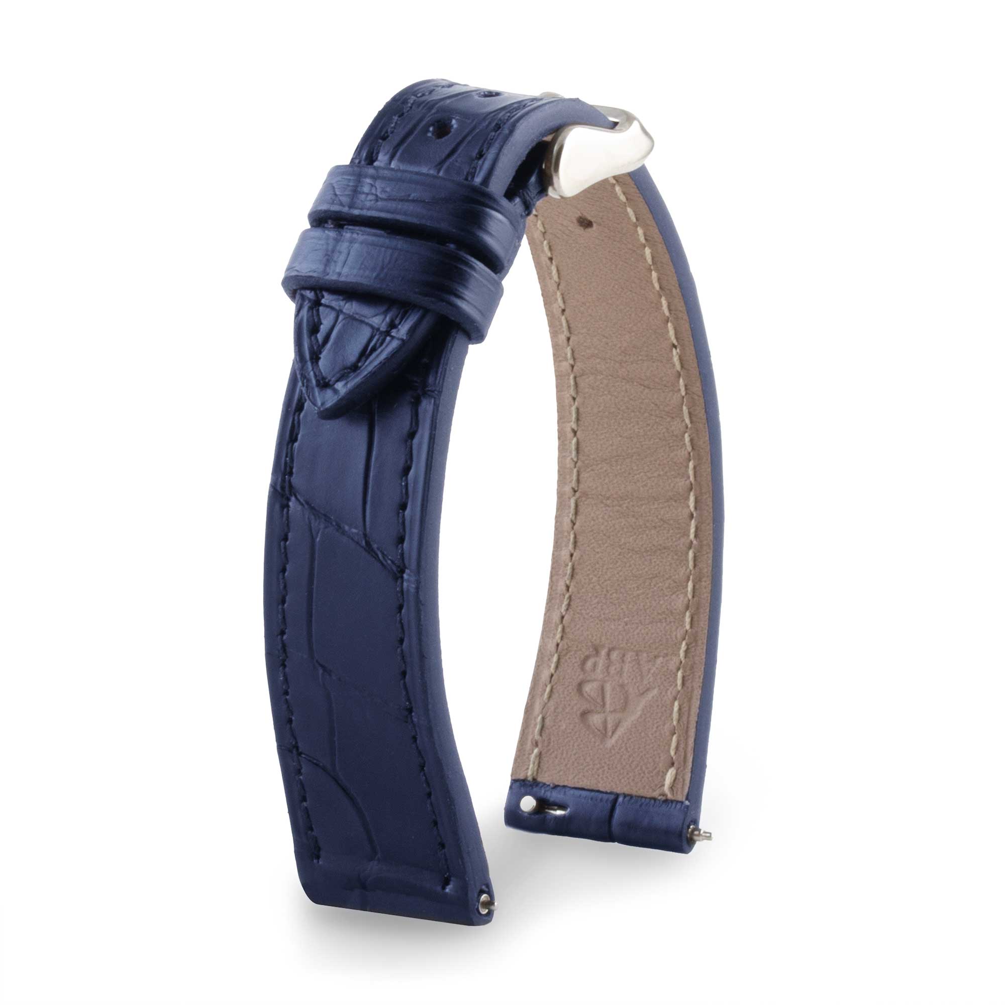 Patek Philippe "Classique" - Leather watch strap - Alligator (black, gray, blue, brown)