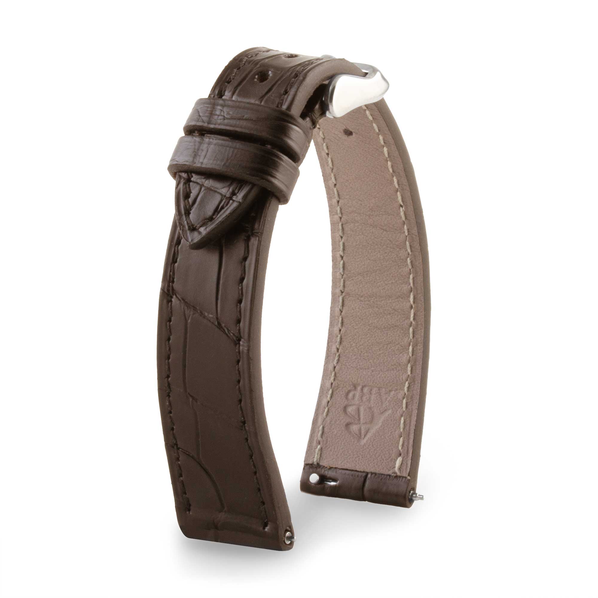 Patek Philippe "Classique" - Leather watch strap - Alligator (black, gray, blue, brown)