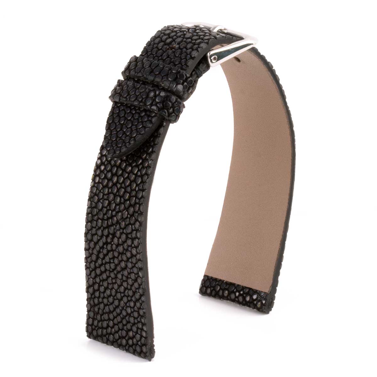 Bracelet "Retro" - Bracelet montre cuir - Galuchat (noir, marron, vert)