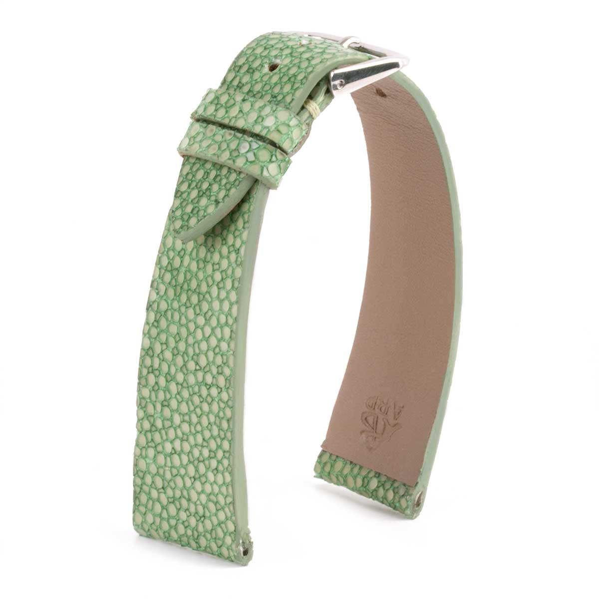 Bracelet "Retro" - Bracelet montre cuir - Galuchat (noir, marron, vert)