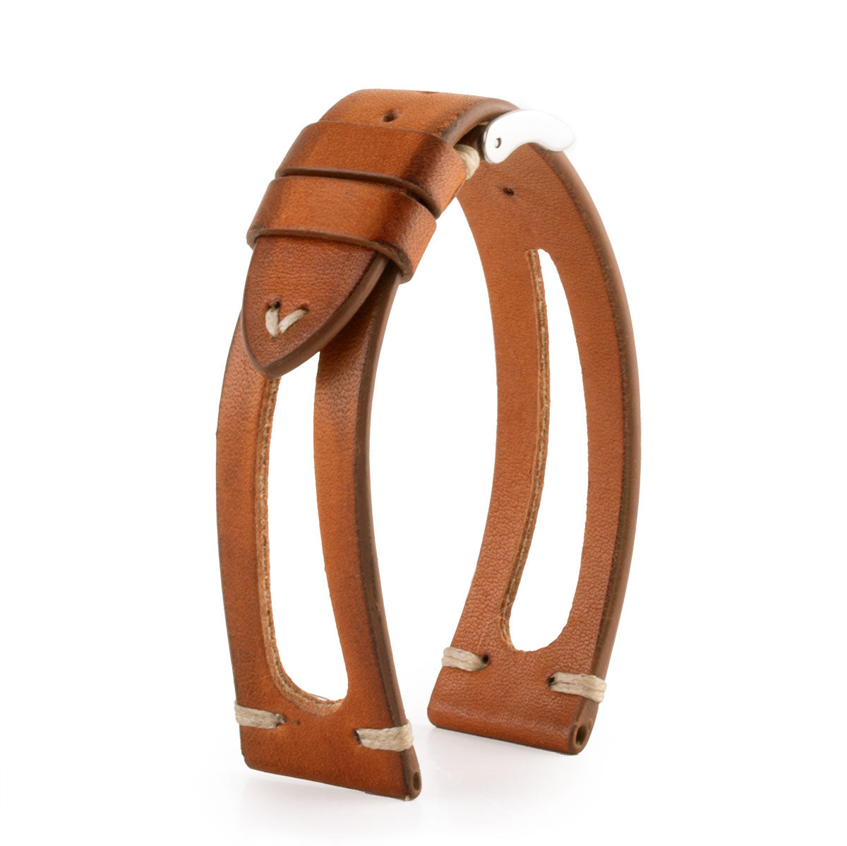 Vintage "Sparta" Bracelet - Leather watch strap - Aged calfskin (black, brown)
