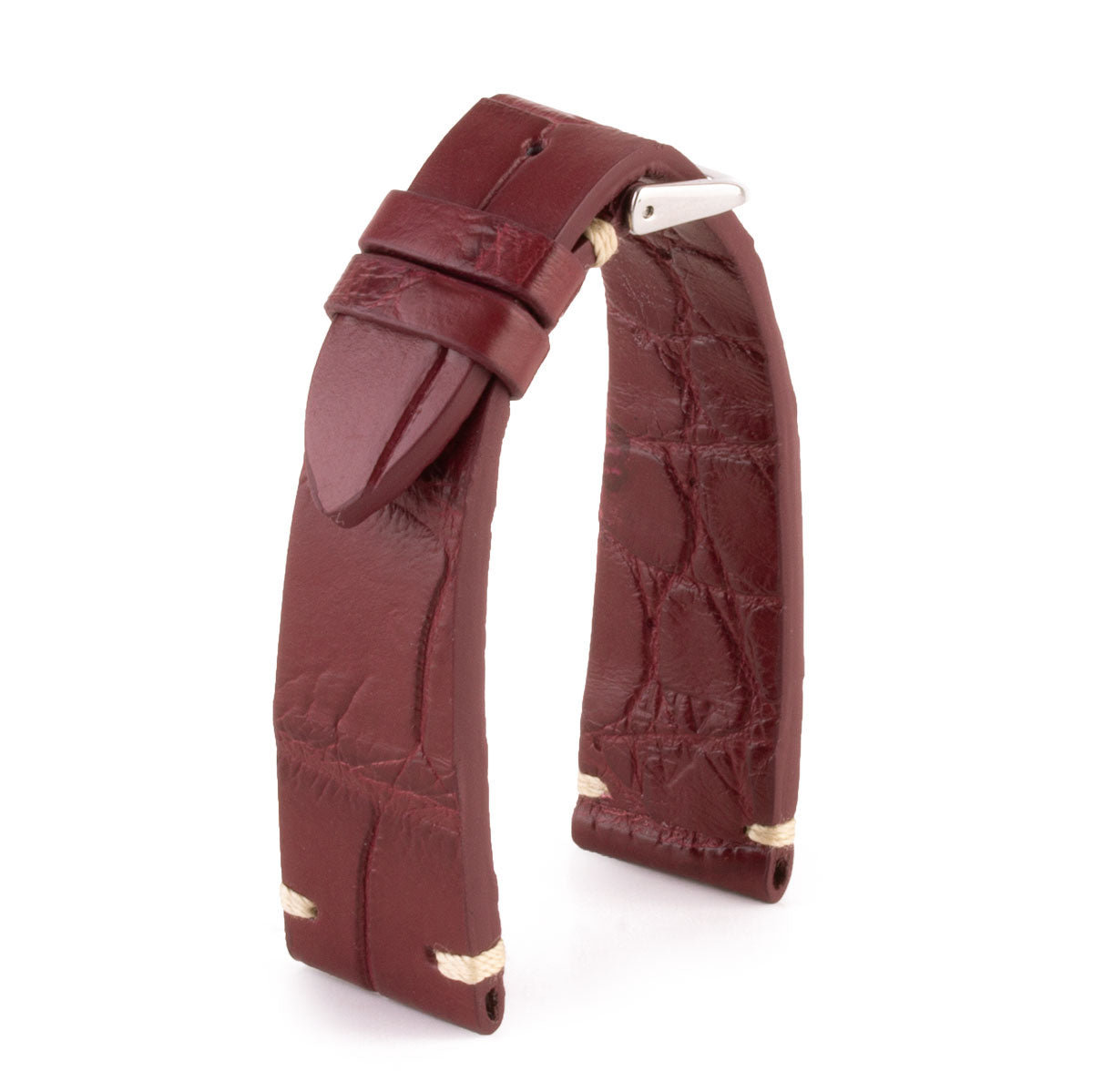 Premium Vintage Strap - Leather Watch Strap - Alligator (black, brown, gray, blue, khaki, red...)