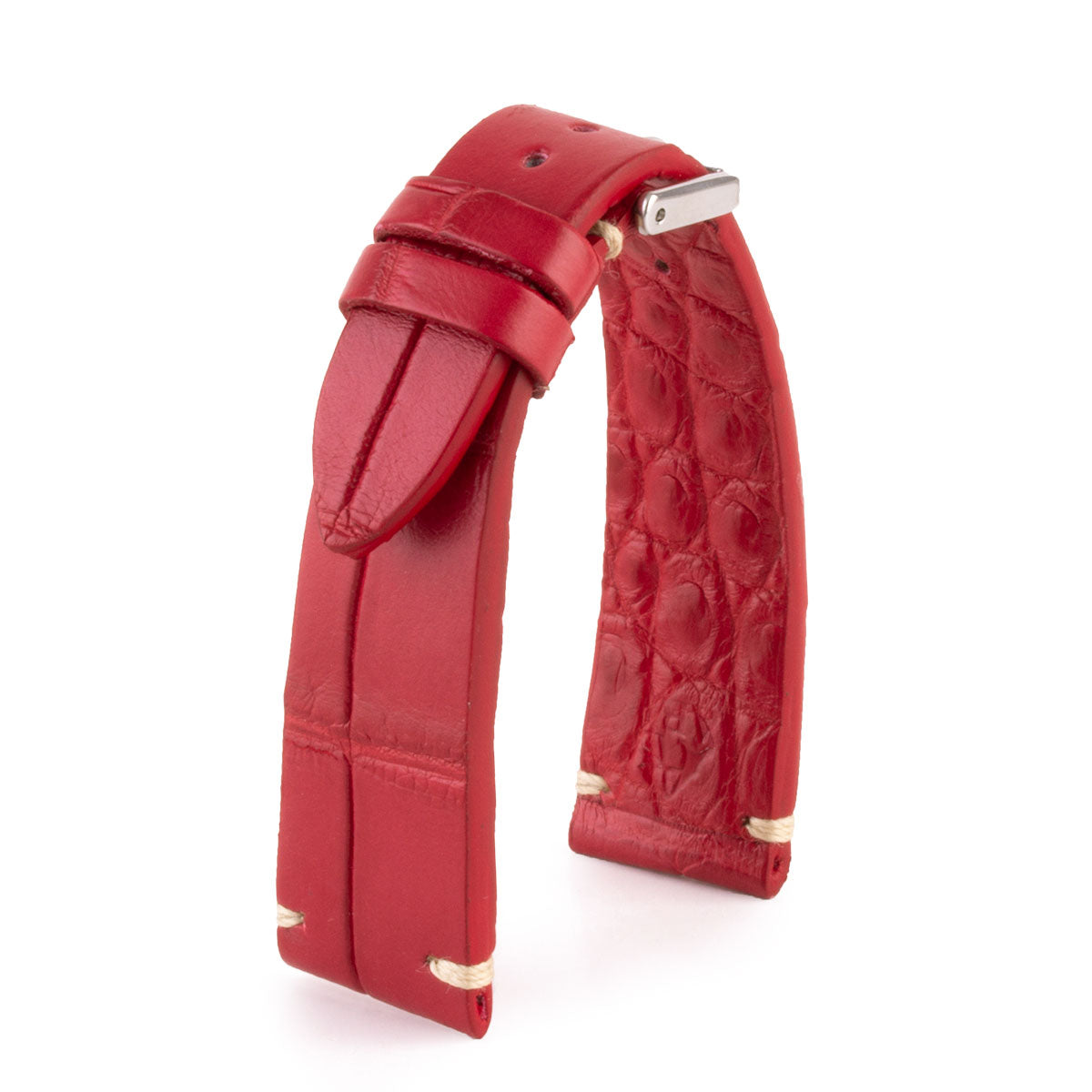 Premium Vintage Strap - Leather Watch Strap - Alligator (black, brown, gray, blue, khaki, red...)