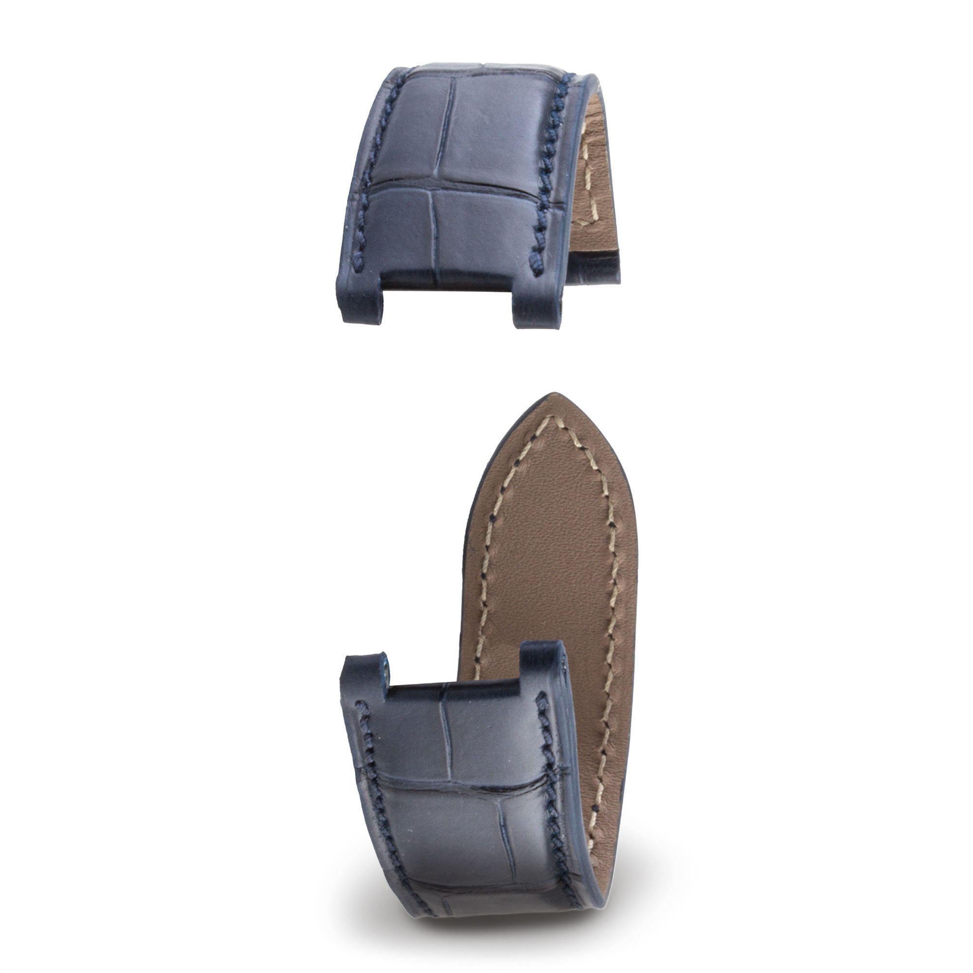 Cartier Pasha - Bracelet-montre cuir - Alligator (noir, bleu)