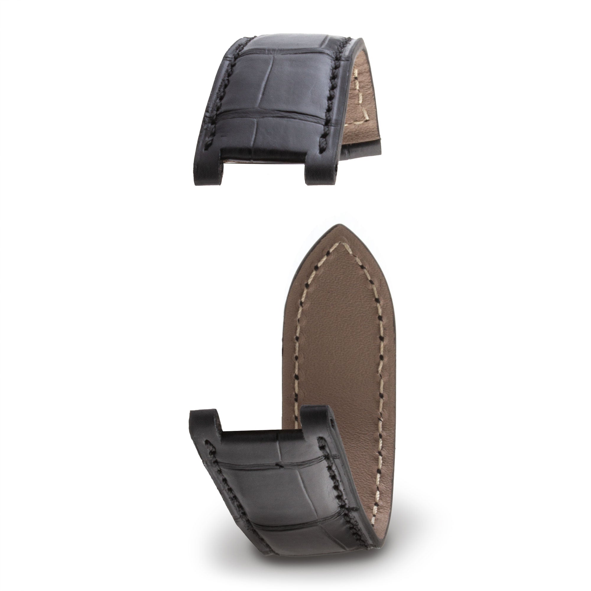 Cartier Pasha - Bracelet-montre cuir - Alligator (noir, bleu)