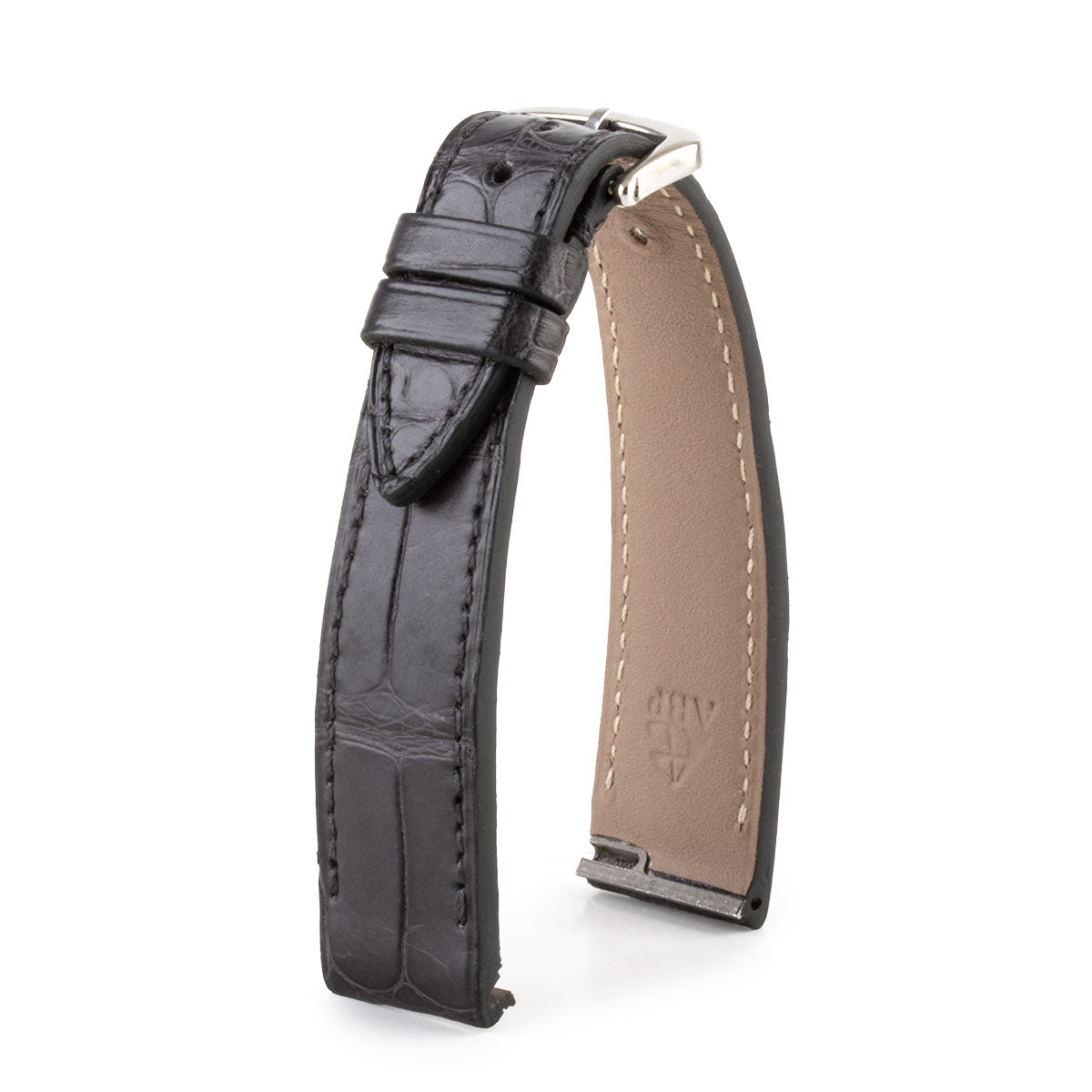 Cartier Santos Dumont (new models 2023) - Leather watch strap - Alligator (black, gray, brown, blue)
