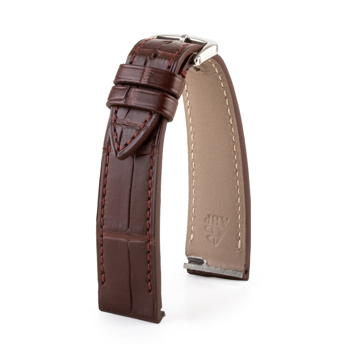Cartier Santos Dumont (new models 2023) - Leather watch strap - Alligator (black, gray, brown, blue)