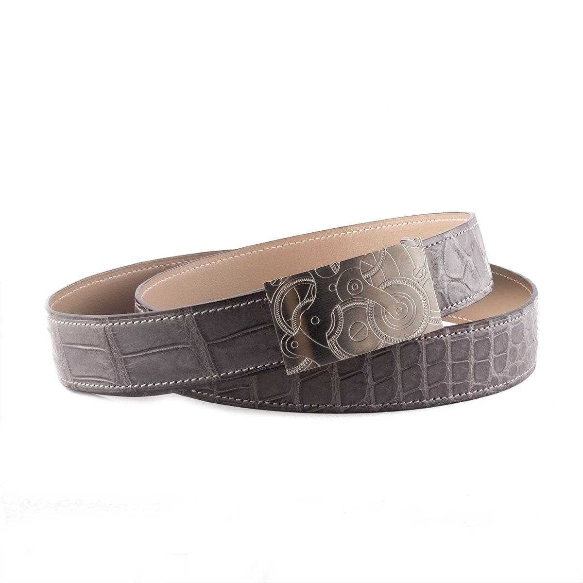 Ceinture réversible type Hermès - Alligator