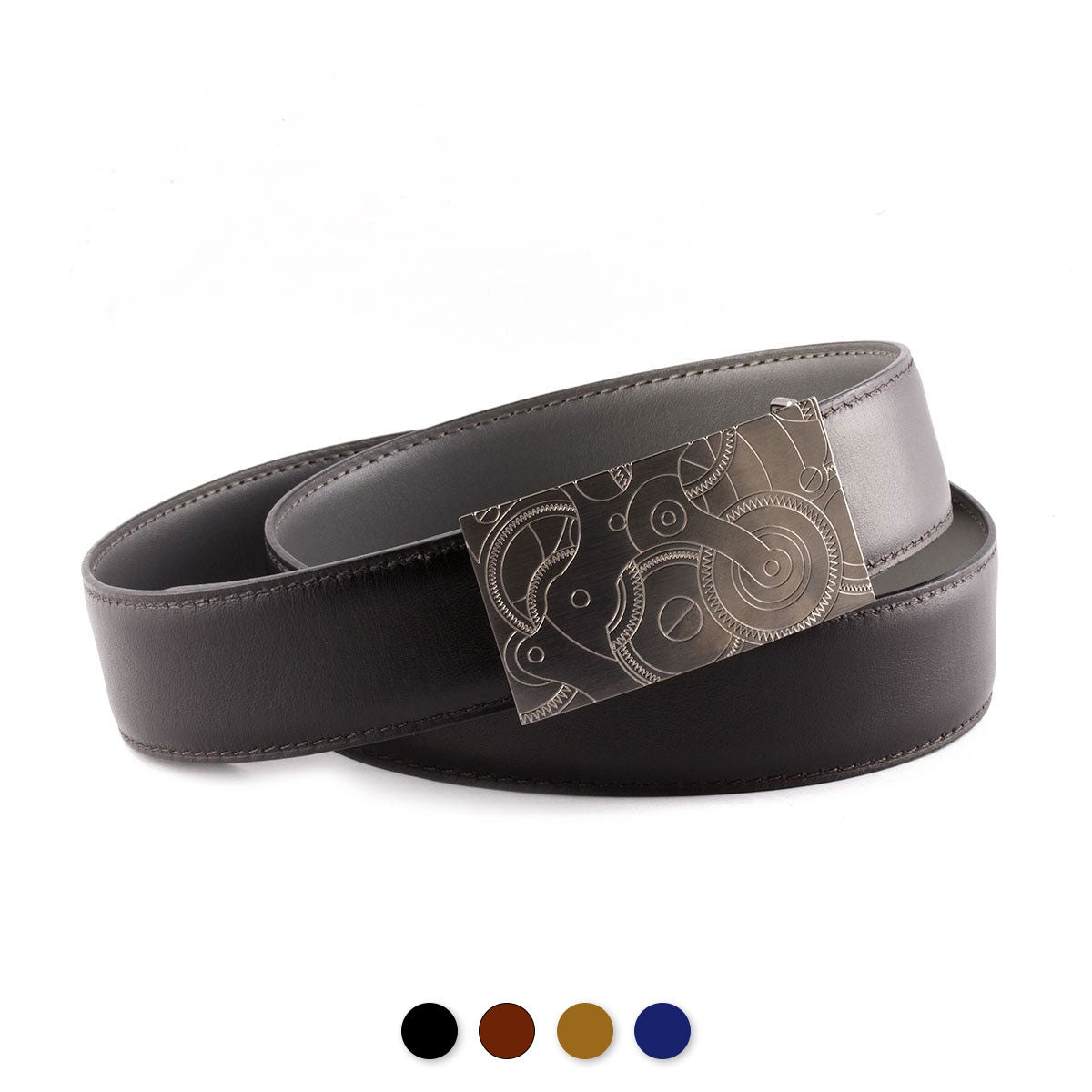 Ceinture réversible type Hermès - Veau lisse - bicolore