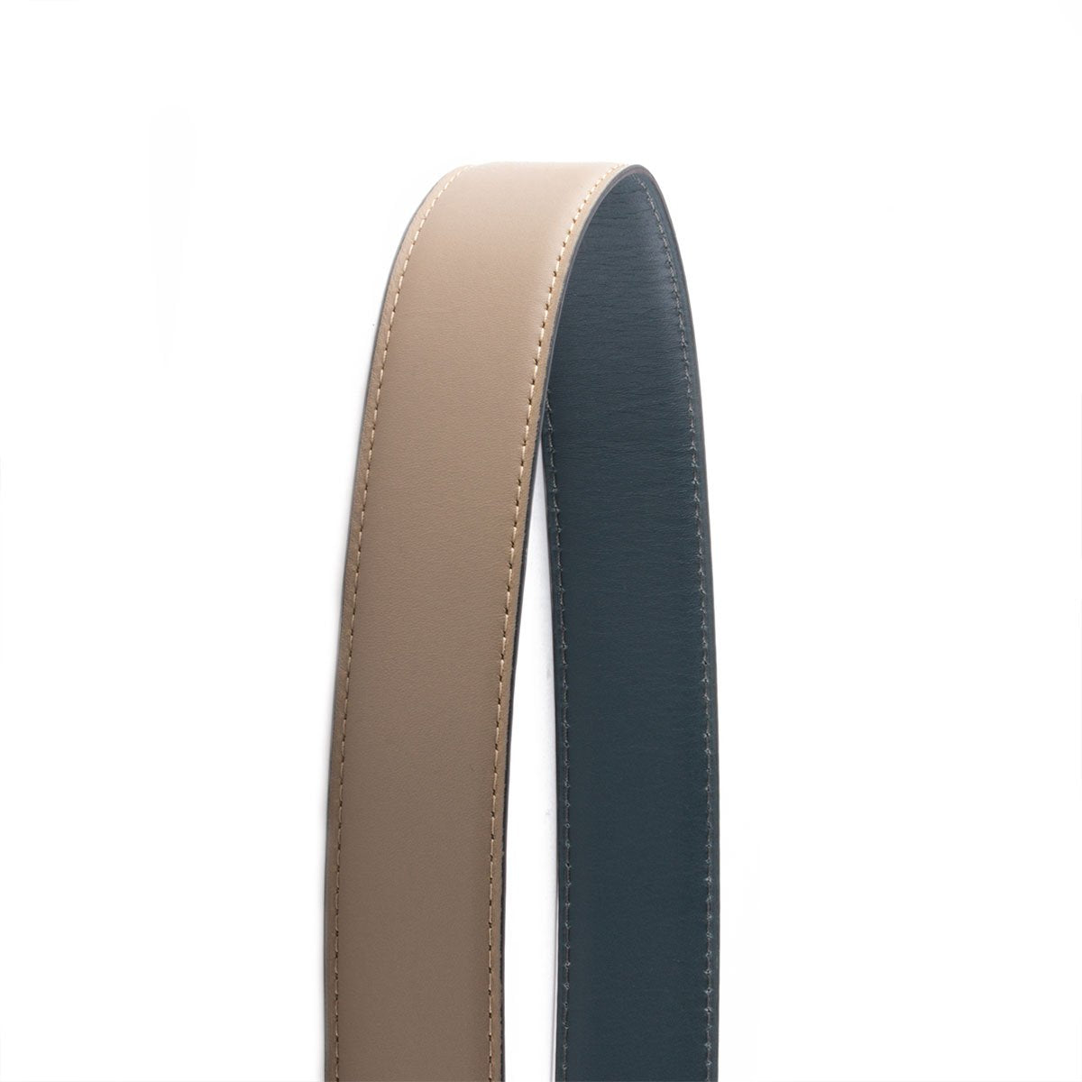Ceinture réversible type Hermès - Veau lisse - bicolore