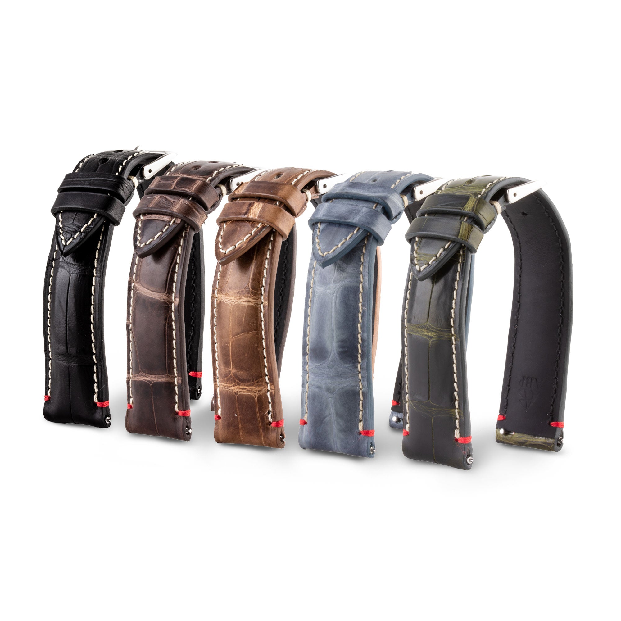 Bracelet ABP Concept X Hanhart 1882 pour 417ES - Bracelet-montre cuir - Alligator waxé