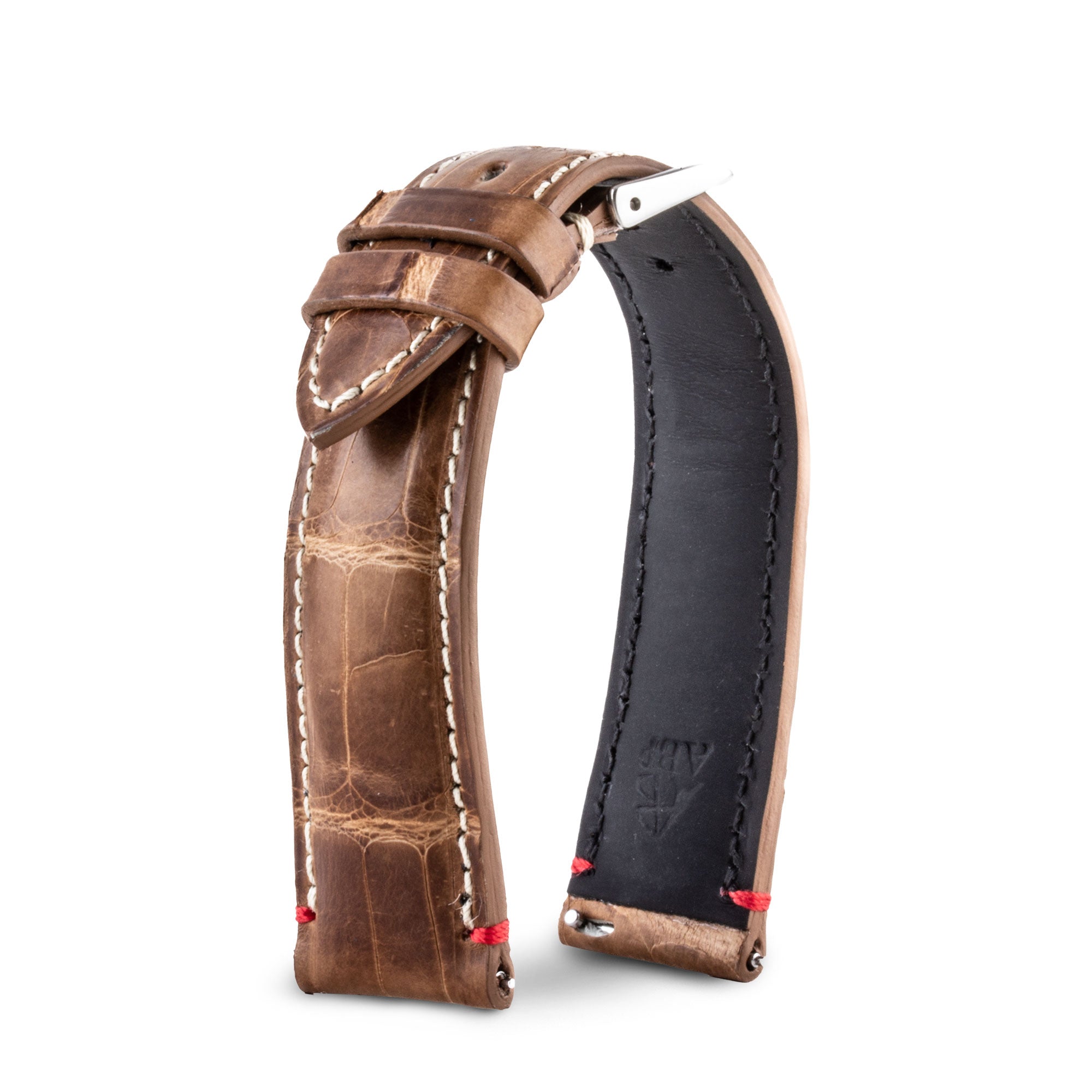 Bracelet ABP Concept X Hanhart 1882 pour 417ES - Bracelet-montre cuir - Alligator waxé