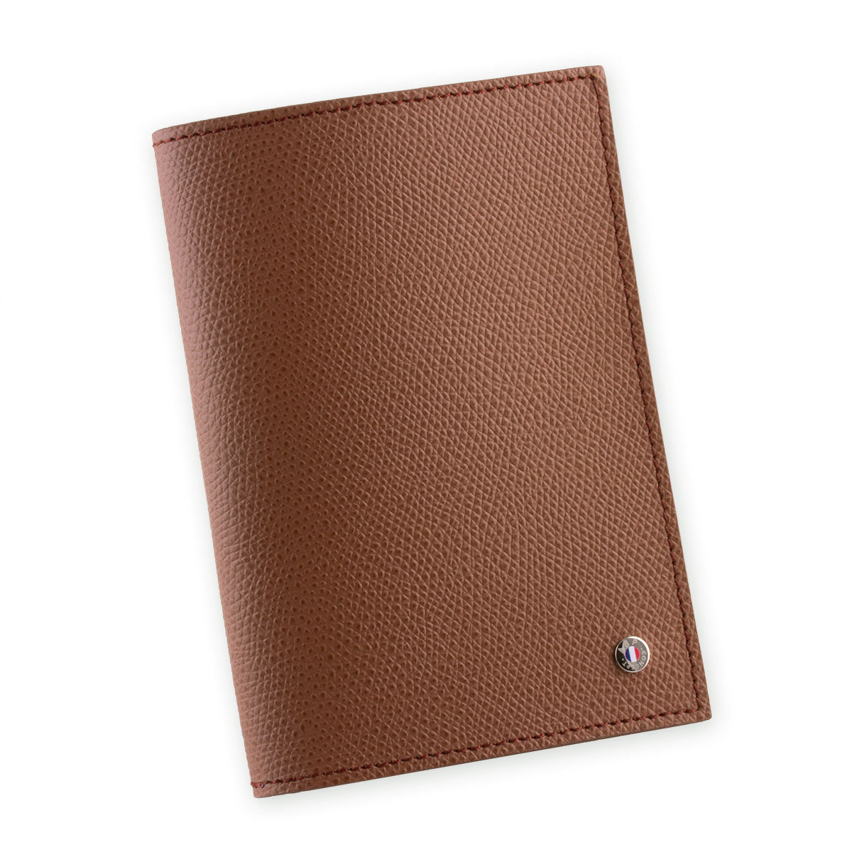 Etui à Passeport en cuir "Essential" - Veau grainé (noir, bleu, vert, marron, orange...)