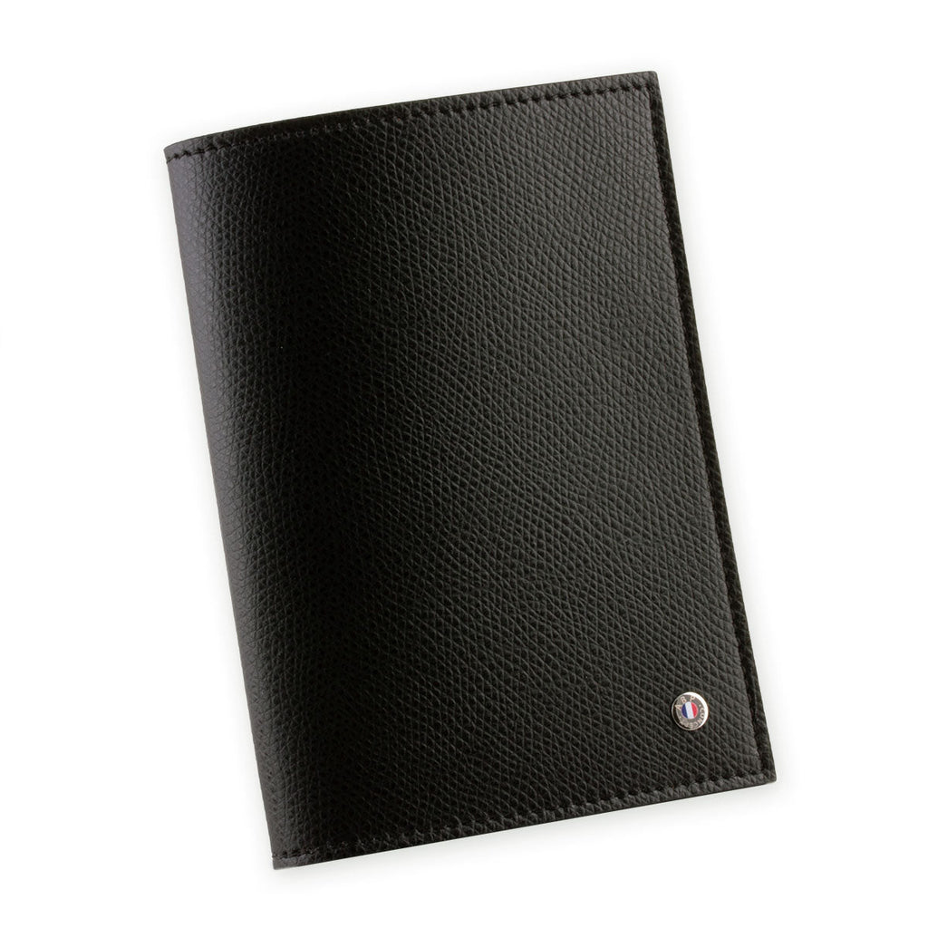 Etui à Passeport en cuir "Essential" - Veau grainé (noir, bleu, vert, marron, orange...)