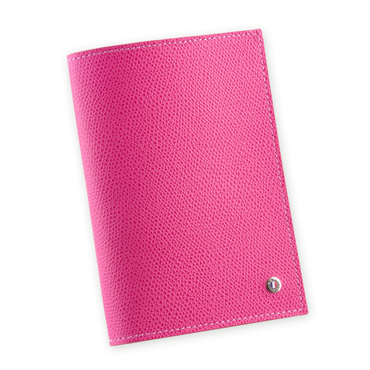 Etui à Passeport en cuir "Essential" - Veau grainé (noir, bleu, vert, marron, orange...)