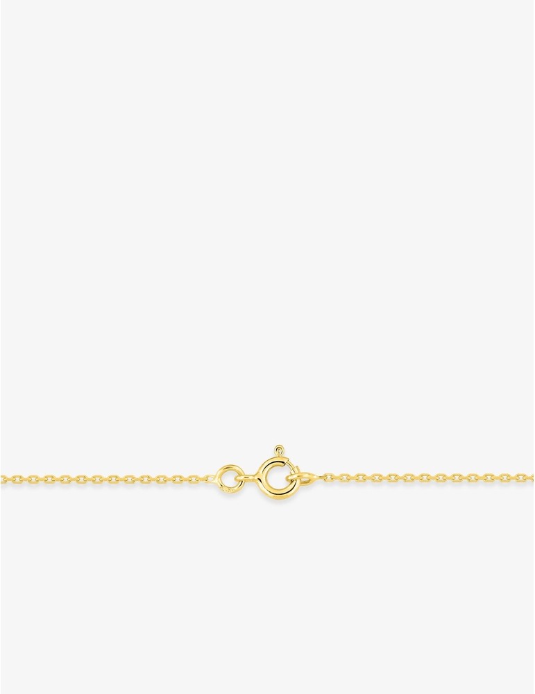 Chaine maille forçat carré en or jaune 18ct - différentes longueurs 350-477