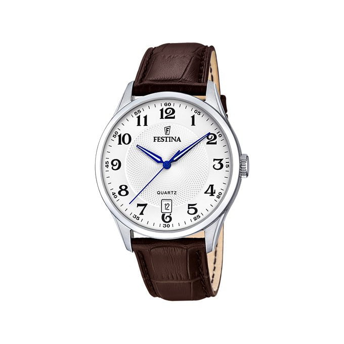 FESTINA Men's Classic Brown Leather Watch F20426/1