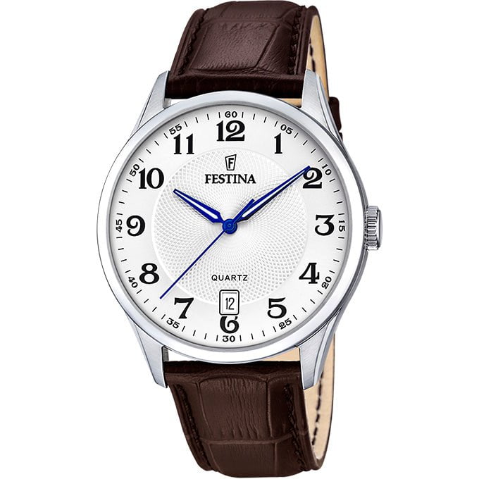 FESTINA Men's Classic Brown Leather Watch F20426/1