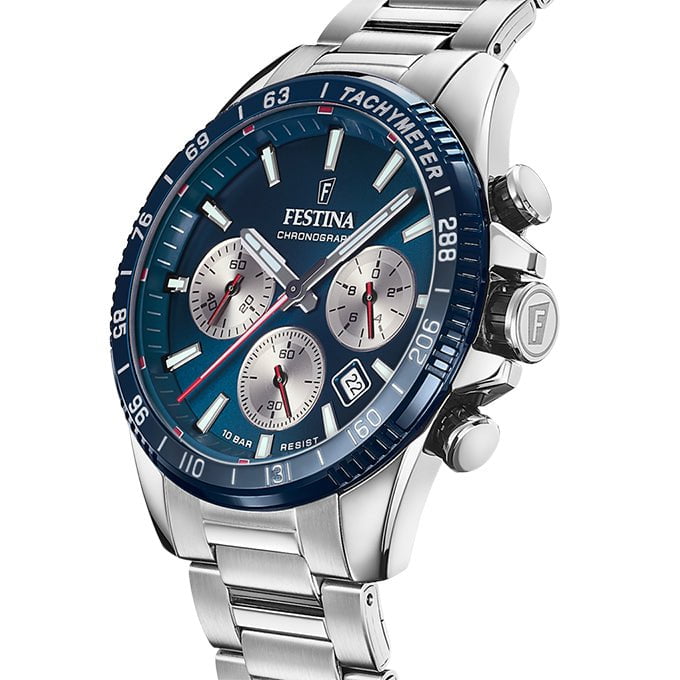 FESTINA Men's Timeless Chronograph Steel Watch F20560/2