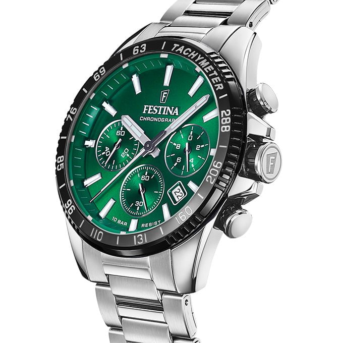 FESTINA Men's Timeless Chronograph Steel Watch F20560/4